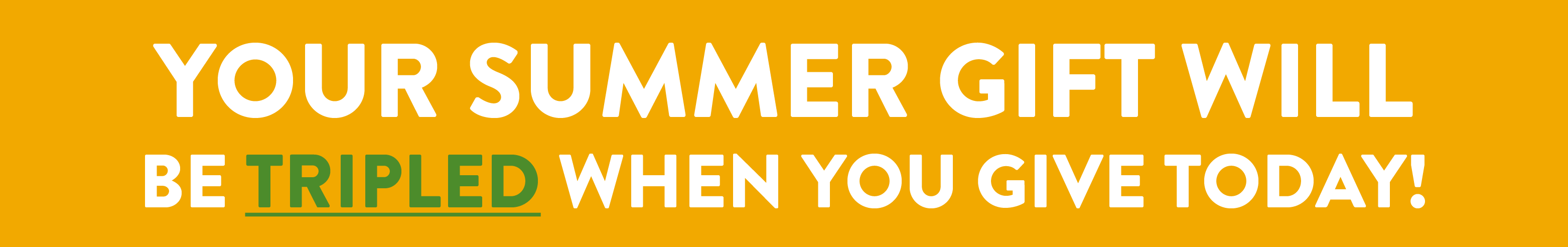 Your gift to the Central Texas Food Bank is tripled!