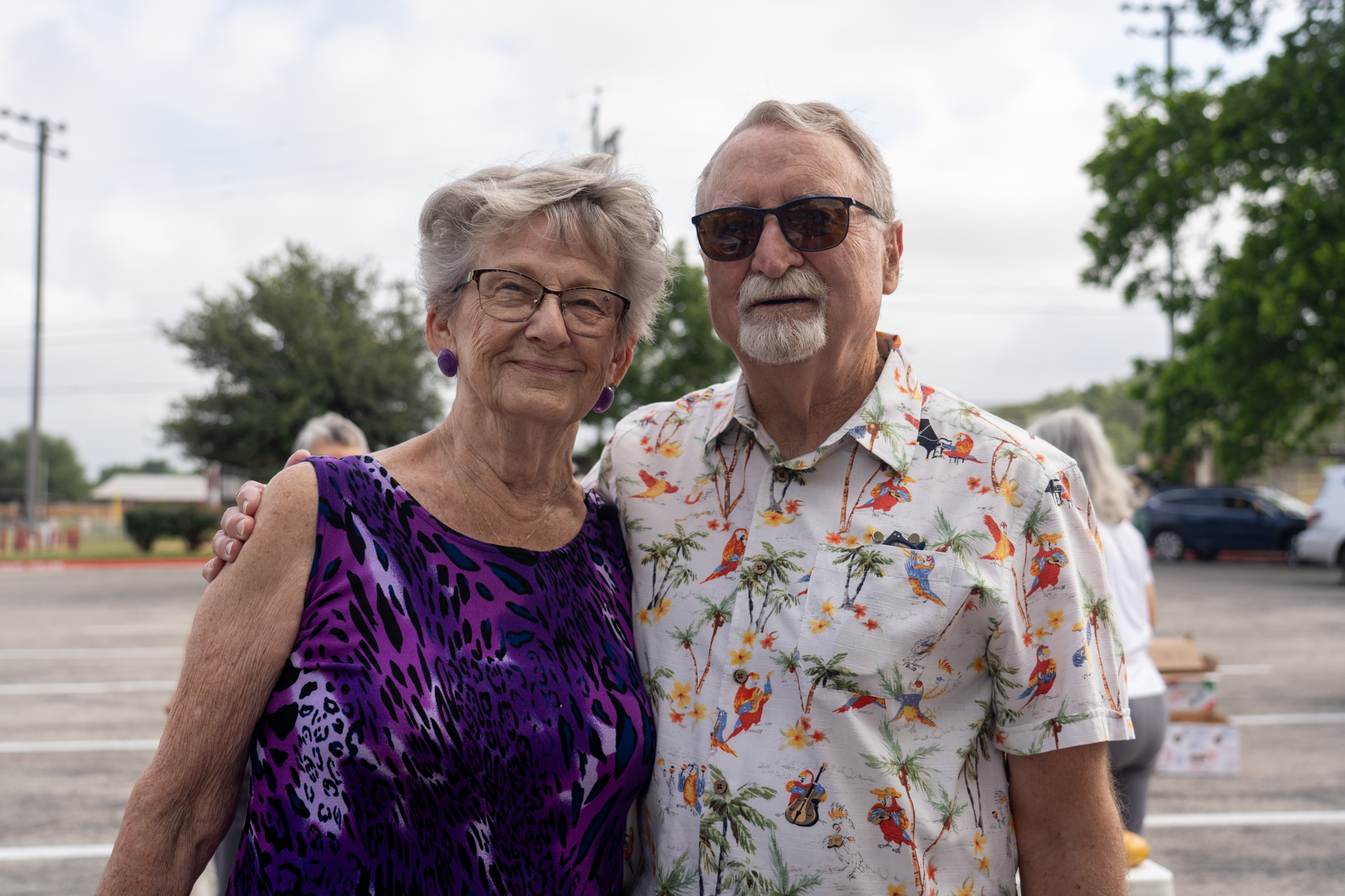 Couple at the Golden Harvest Famers Market