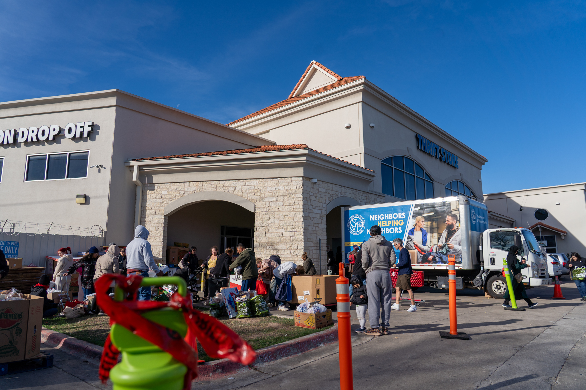St. Vincent de Paul North Austin distribution center.