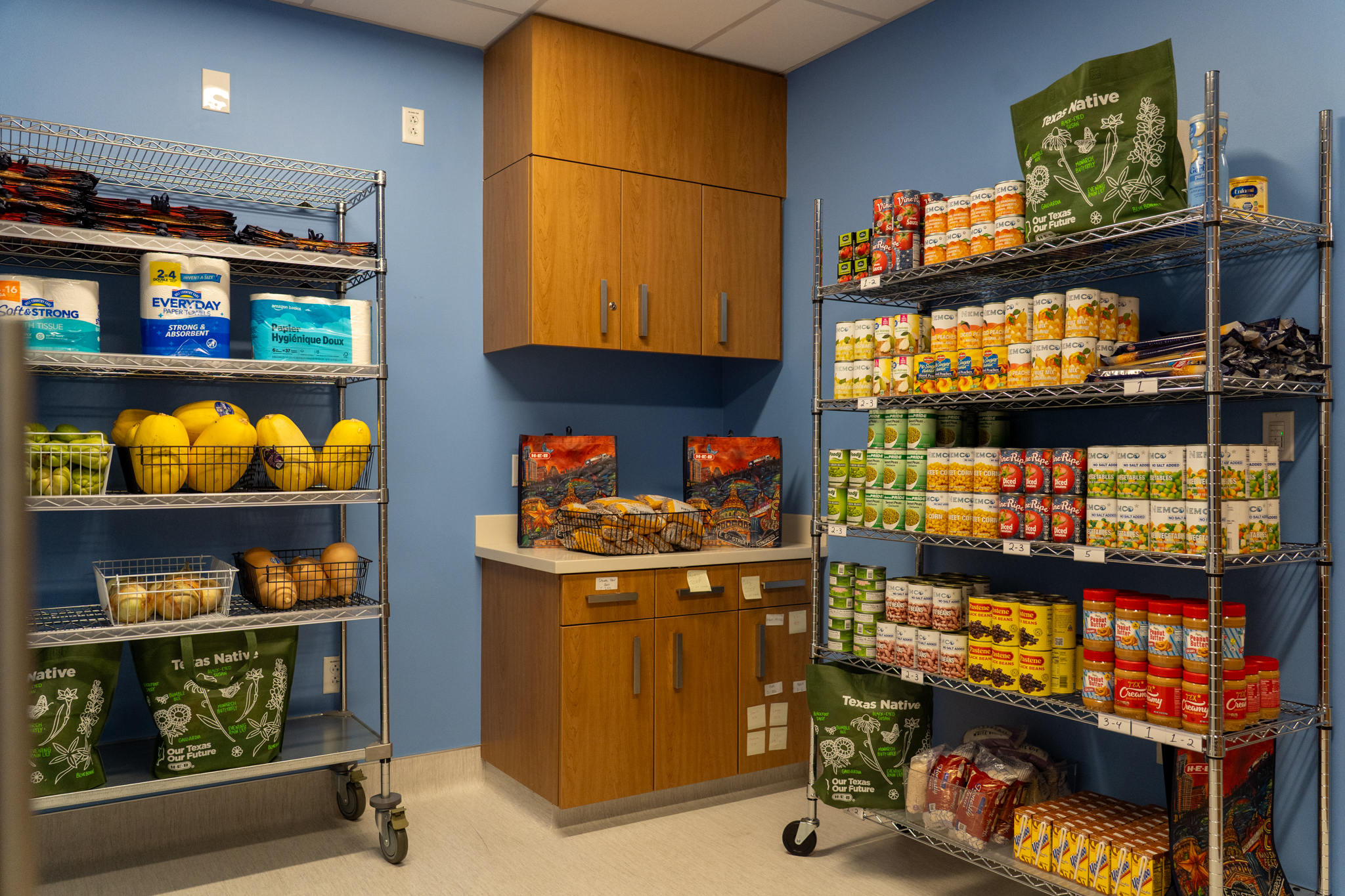 Pantry inside Dell Children's Blood and Cancer Center. 