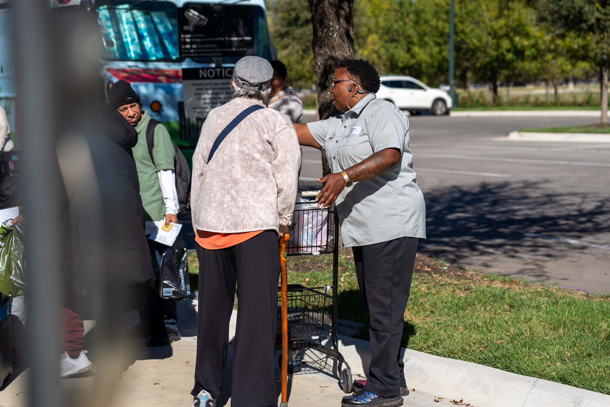 Melissa helping at Mobile FARMacy