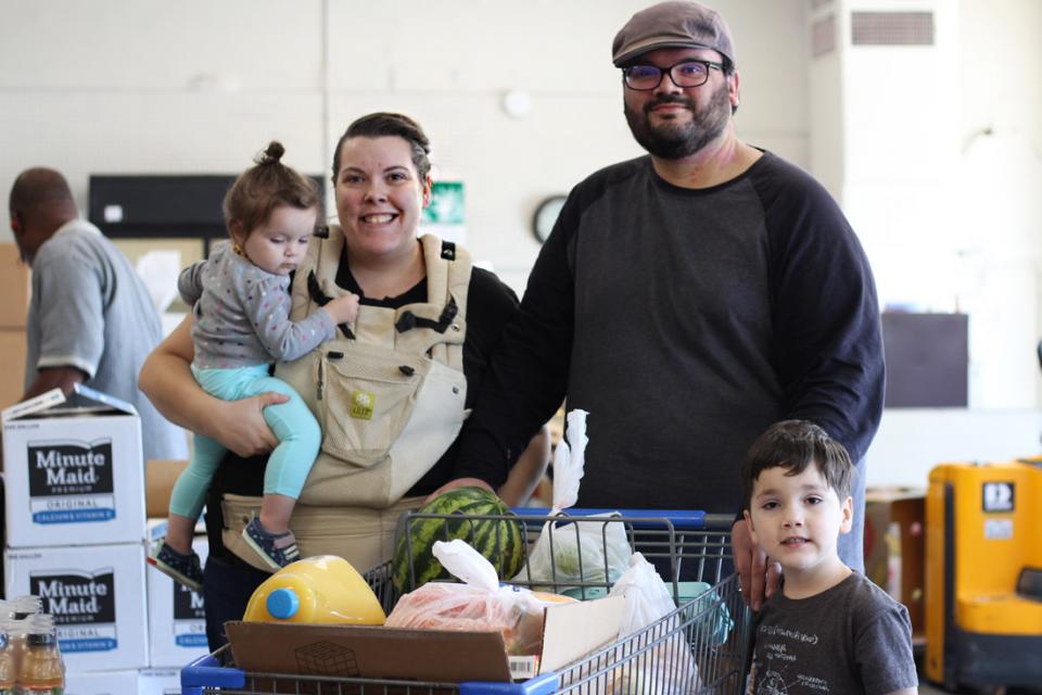 Family Turns to Food Bank After Relocating