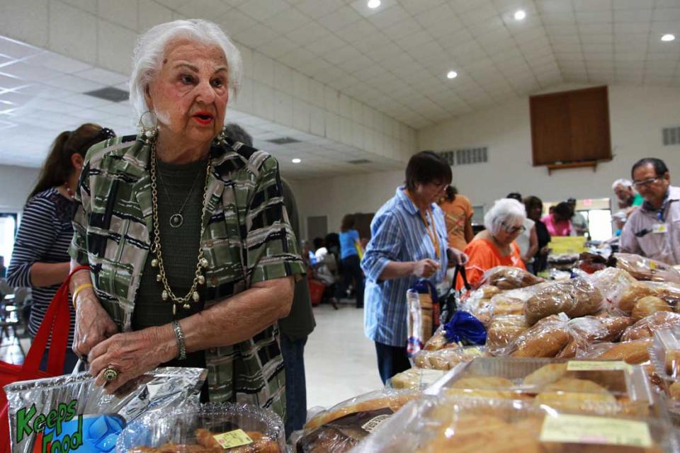 After Flood, Woman Receives Help from the Food Bank