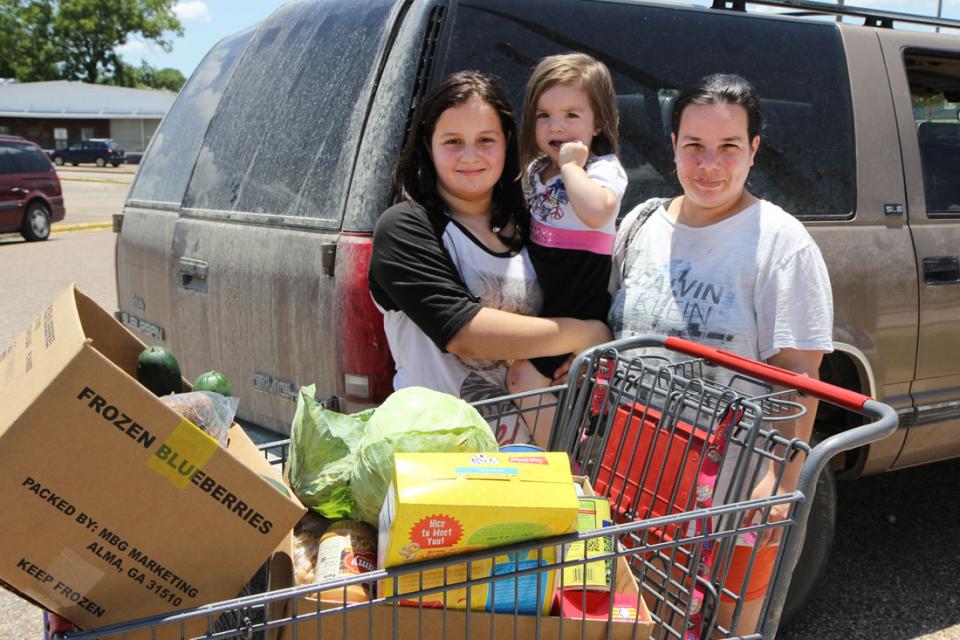 Mother Turns to Food Bank to Make Ends Meet