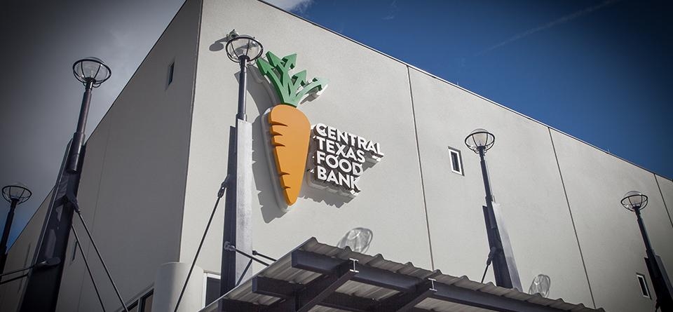 Exterior of new Central Texas Food Bank building 