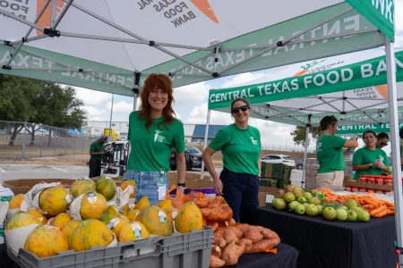CTFB emergency food distribution at Austin Airport 2025