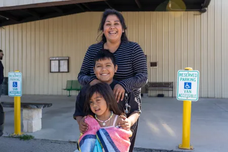 CTFB Neighbors at food distribution