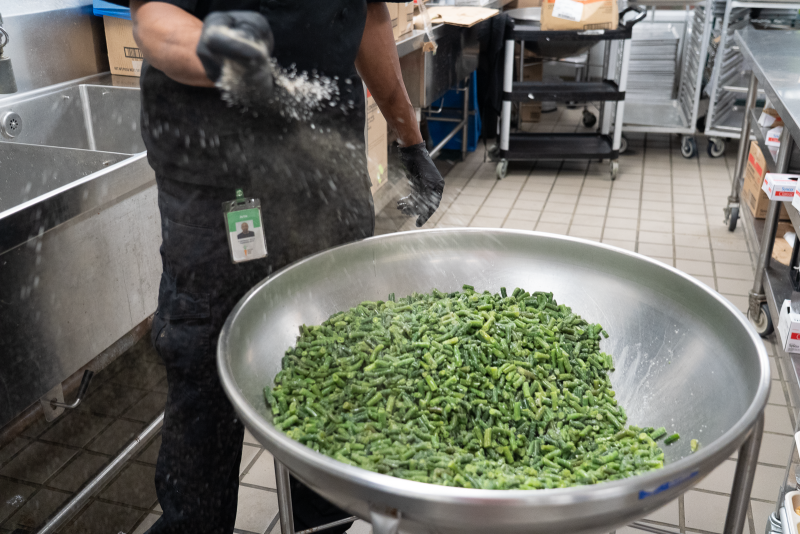 salted green beans