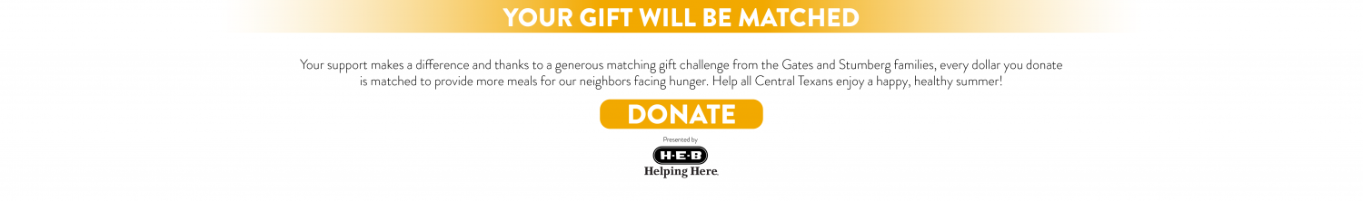 Your gift today is matched!