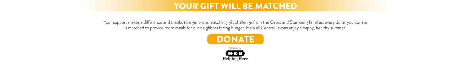 Your gift today is matched!