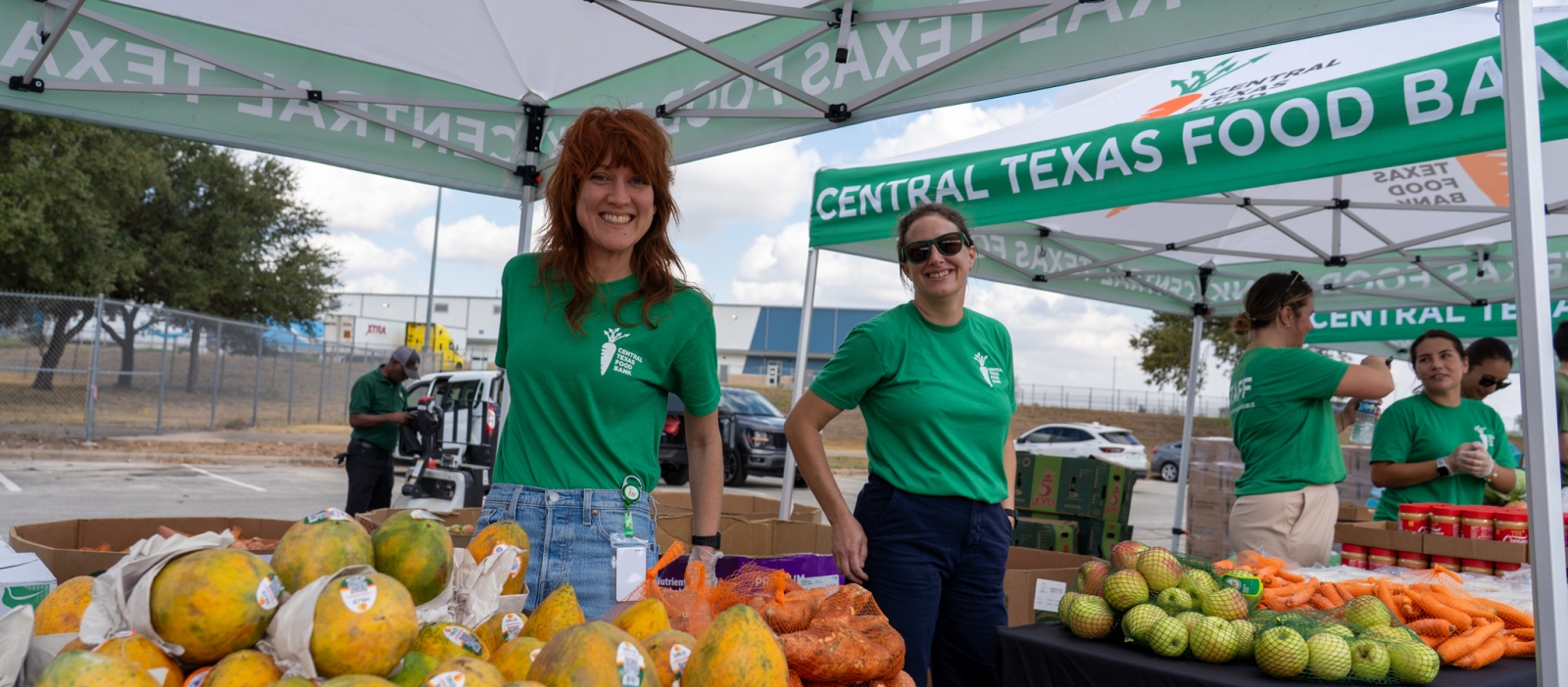 CTFB emergency food distribution at Austin Airport 2025
