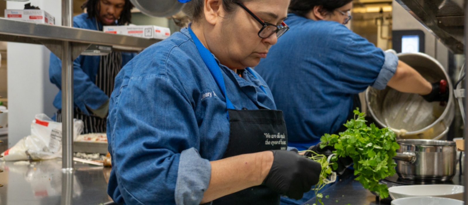 CTFB Workforce Training Program - Culinary training students
